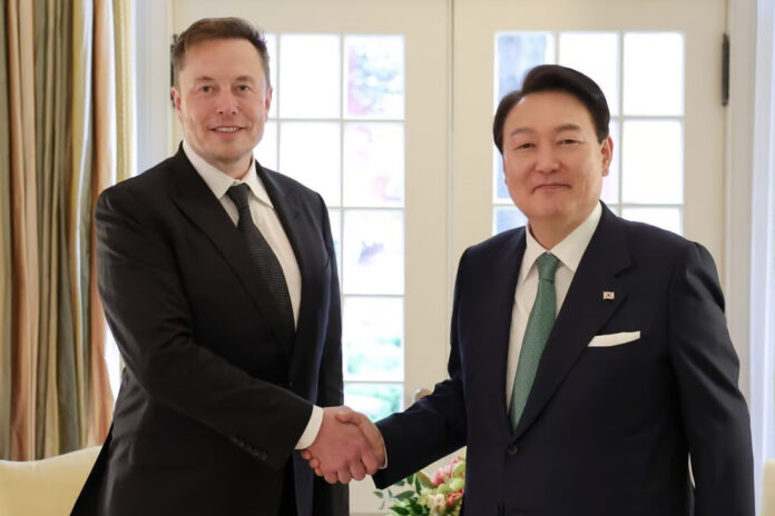Yoon Suk-yeol Meets with Elon Musk in DC